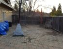 backyard cleanup after
