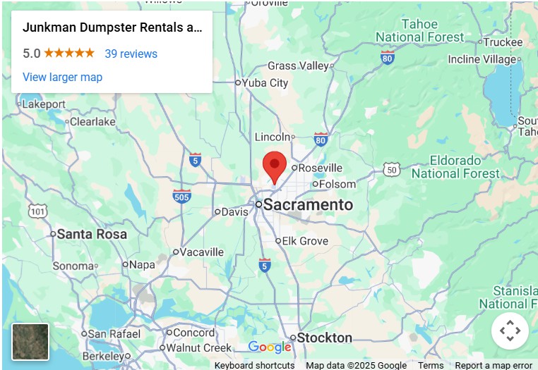 junk removal service area map
